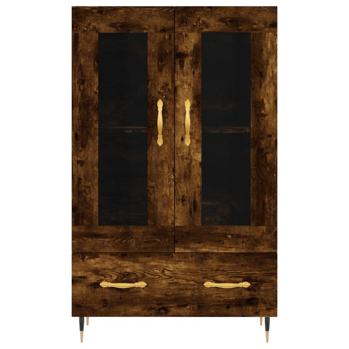 Dulap înalt, stejar afumat, 69,5x31x115 cm, lemn prelucrat - WALTI WALTI