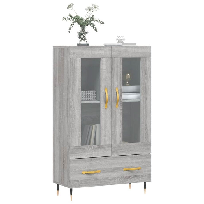 Dulap gri Sonoma 69,5x31x115 cm, lemn prelucrat - WALTI WALTI