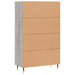 Dulap gri Sonoma 69,5x31x115 cm, lemn prelucrat - WALTI WALTI