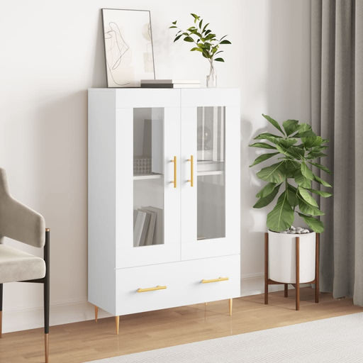 Dulap înalt, alb, 69,5x31x115 cm, lemn prelucrat - WALTI WALTI