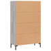 Dulap gri Sonoma 69,5x31x115 cm, lemn prelucrat - WALTI WALTI