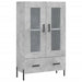 Dulap înalt, gri beton, 69,5x31x115 cm, lemn prelucrat - WALTI WALTI