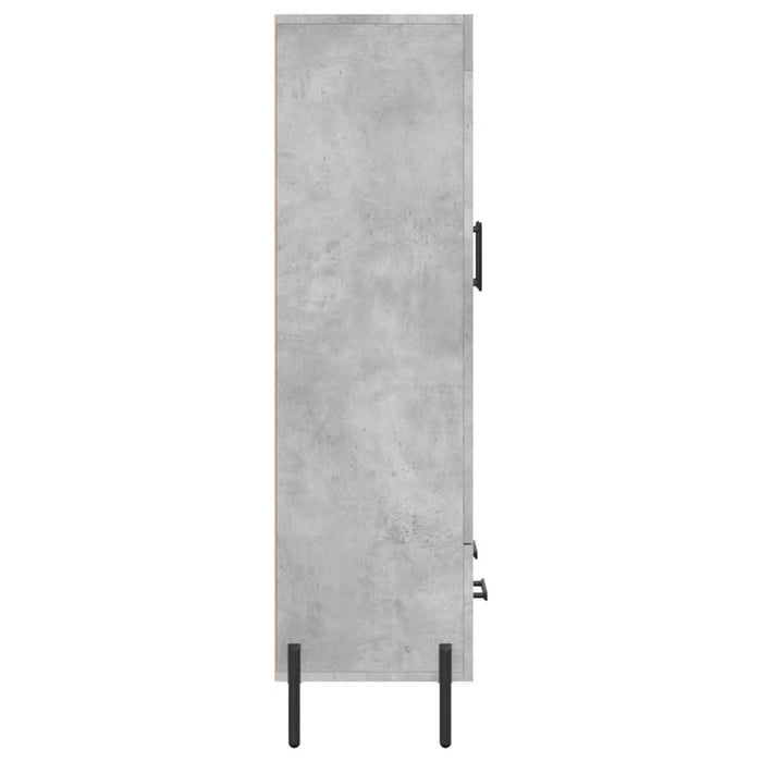 Dulap înalt, gri beton, 69,5x31x115 cm, lemn prelucrat - WALTI WALTI