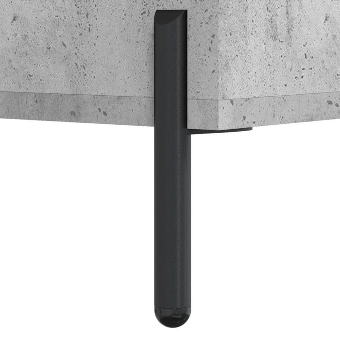 Dulap înalt, gri beton, 69,5x31x115 cm, lemn prelucrat - WALTI WALTI