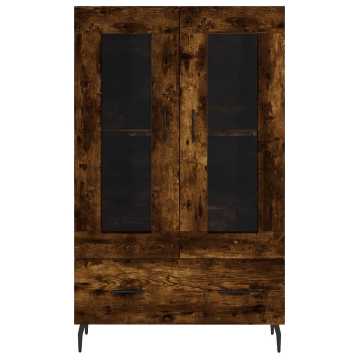 Dulap înalt, stejar afumat, 69,5x31x115 cm, lemn prelucrat - WALTI WALTI