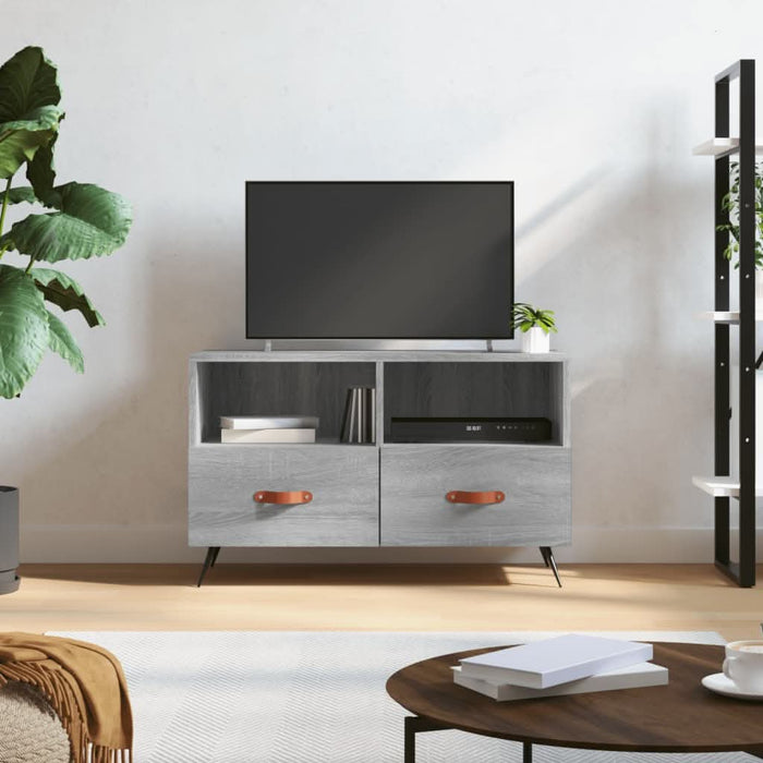 Comodă TV, gri sonoma, 80x36x50 cm, lemn prelucrat - WALTI WALTI
