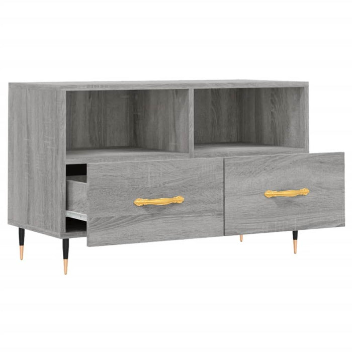 Comodă TV, gri sonoma, 80x36x50 cm, lemn prelucrat - WALTI WALTI
