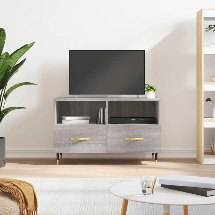 Comodă TV, gri sonoma, 80x36x50 cm, lemn prelucrat - WALTI WALTI