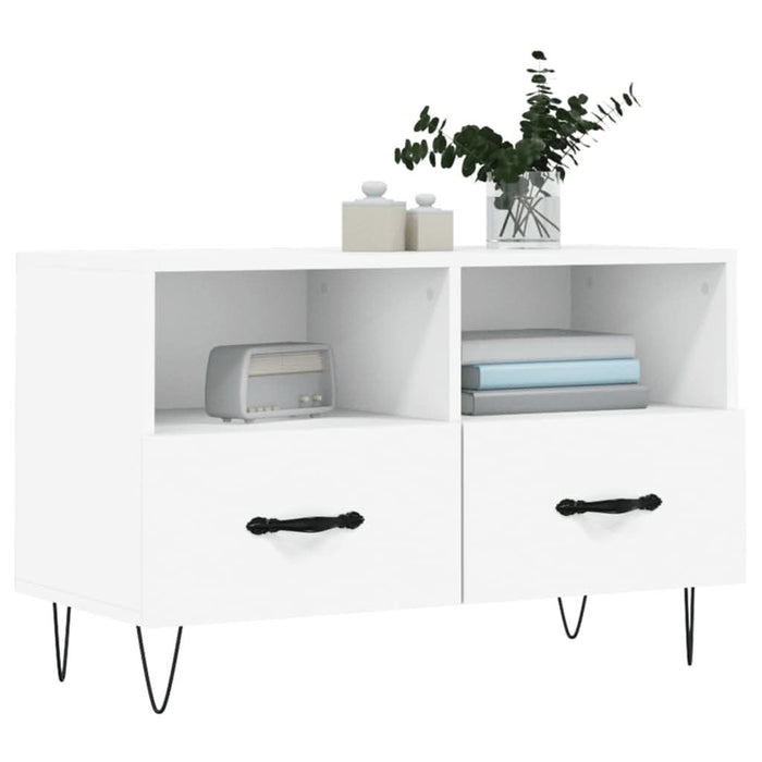 Comodă TV, alb, 80x36x50 cm, lemn prelucrat - WALTI WALTI