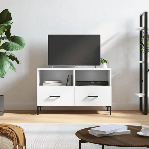 Comodă TV, alb, 80x36x50 cm, lemn prelucrat - WALTI WALTI