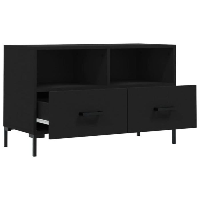 Comodă TV, negru, 80x36x50 cm, lemn prelucrat - WALTI WALTI