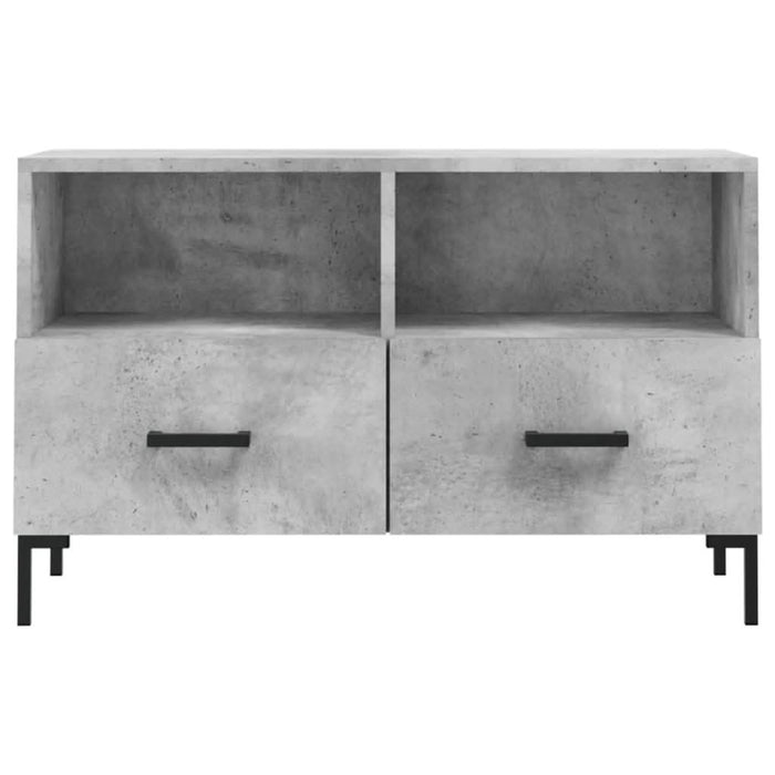 Comodă TV, gri beton, 80x36x50 cm, lemn compozit - WALTI WALTI