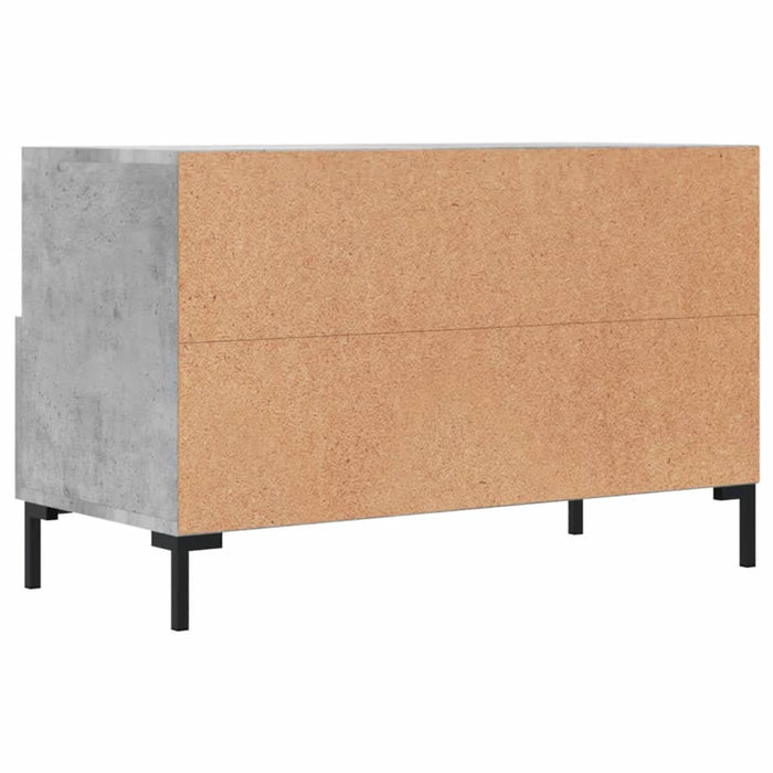 Comodă TV, gri beton, 80x36x50 cm, lemn compozit - WALTI WALTI