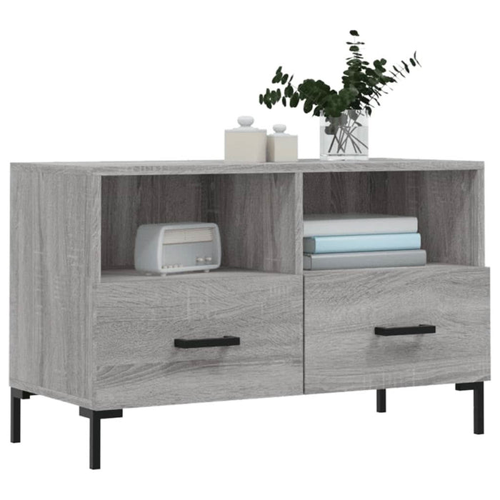 Comodă TV, gri sonoma, 80x36x50 cm, lemn prelucrat - WALTI WALTI