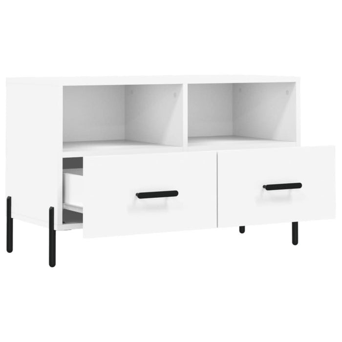 Comodă TV, alb, 80x36x50 cm, lemn prelucrat - WALTI WALTI