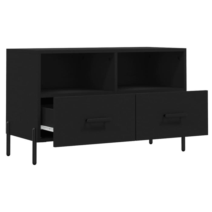 Comodă TV, negru, 80x36x50 cm, lemn prelucrat - WALTI WALTI