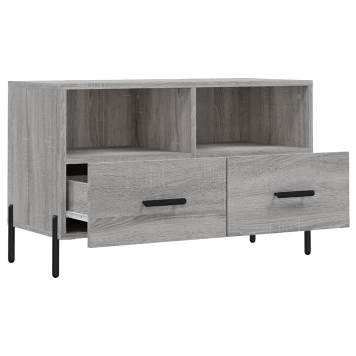 Comodă TV, gri sonoma, 80x36x50 cm, lemn prelucrat - WALTI WALTI