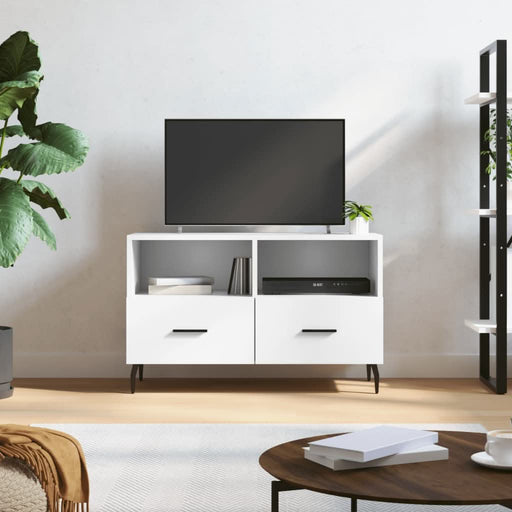 Comodă TV, alb, 80x36x50 cm, lemn prelucrat - WALTI WALTI