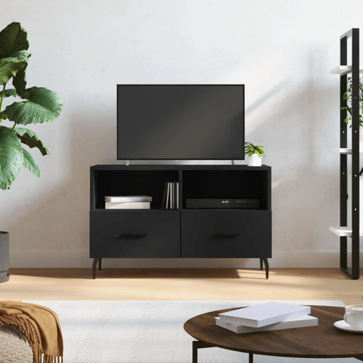 Comodă TV, negru, 80x36x50 cm, lemn prelucrat - WALTI WALTI