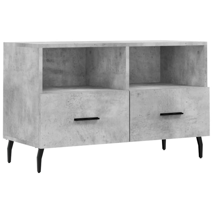 Comodă TV, gri beton, 80x36x50 cm, lemn compozit - WALTI WALTI