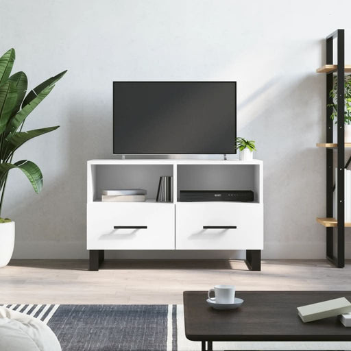 Comodă TV, alb, 80x36x50 cm, lemn prelucrat - WALTI WALTI