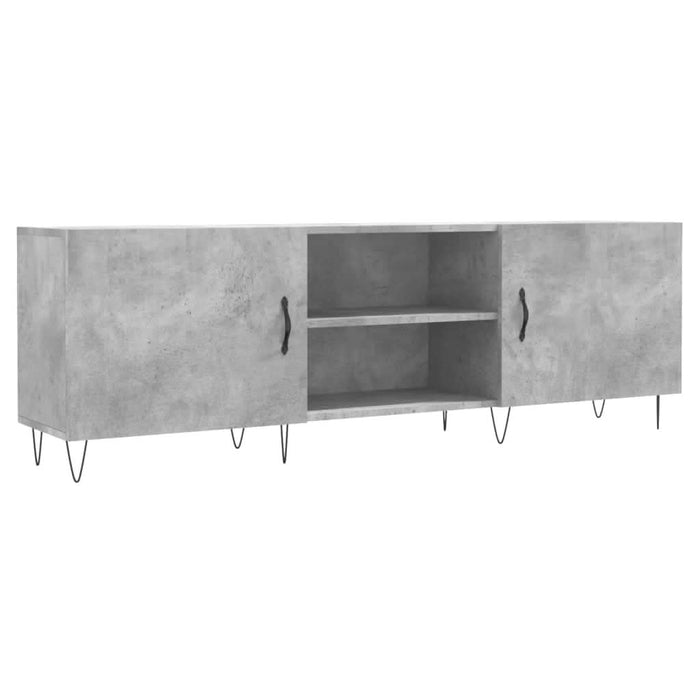 Comodă TV, gri beton, 150x30x50 cm, lemn compozit - WALTI WALTI