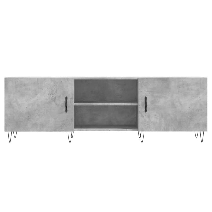 Comodă TV, gri beton, 150x30x50 cm, lemn compozit - WALTI WALTI