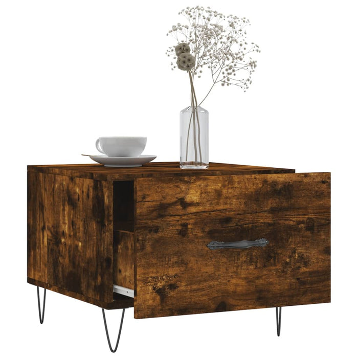 Măsuțe de cafea 2 buc. stejar fumuriu 50x50x40 cm lemn compozit - WALTI WALTI