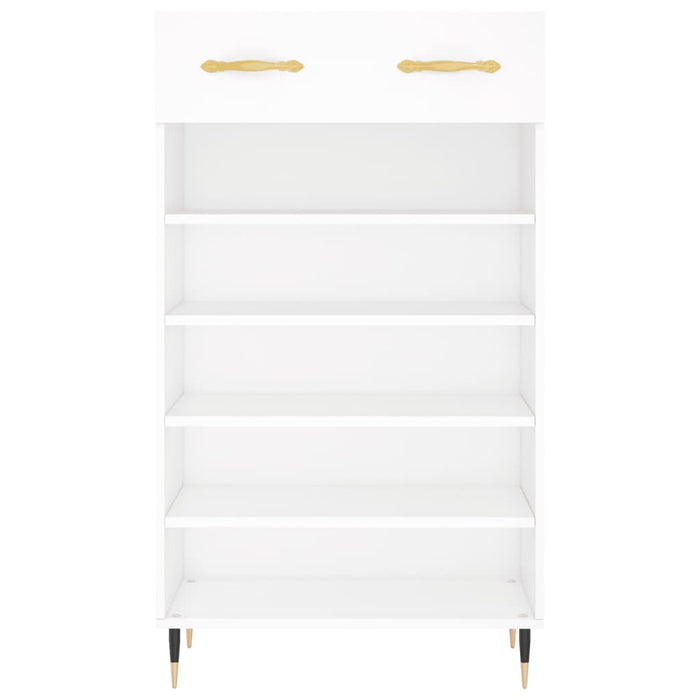 Pantofar, alb, 60x35x105 cm, lemn compozit - WALTI WALTI