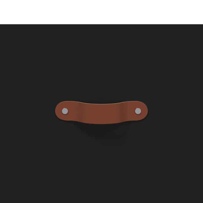 Pantofar, negru, 30x35x105 cm, lemn compozit - WALTI WALTI