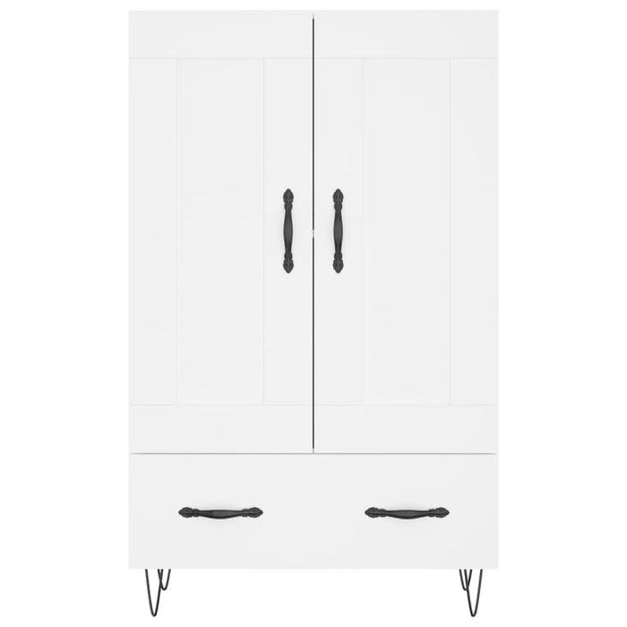 Dulap înalt, alb, 69,5x31x115 cm, lemn prelucrat - WALTI WALTI