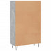 Dulap înalt, gri beton, 69,5x31x115 cm, lemn compozit - WALTI WALTI