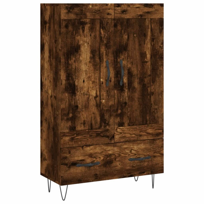 Dulap înalt, stejar afumat, 69,5x31x115 cm, lemn prelucrat - WALTI WALTI
