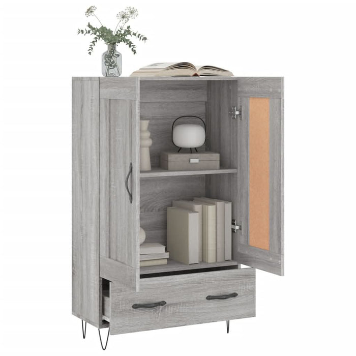 Dulap gri Sonoma 69,5x31x115 cm, lemn prelucrat - WALTI WALTI