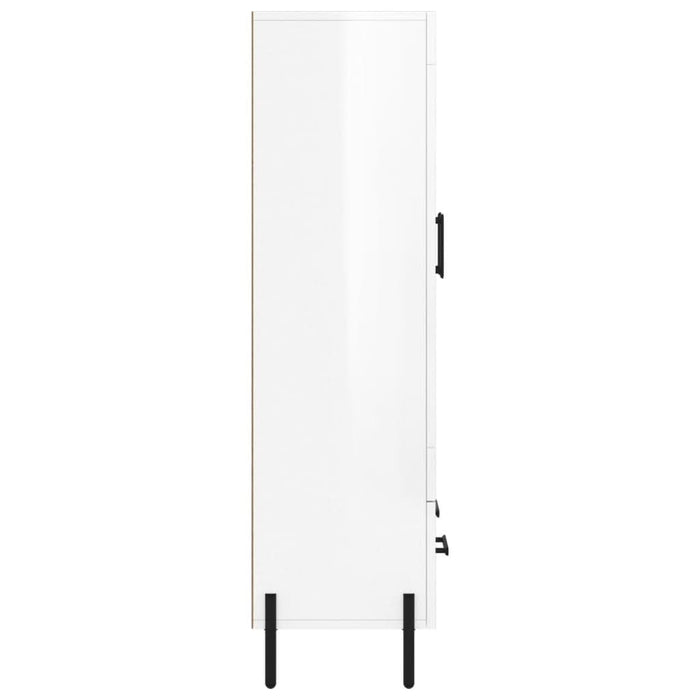 Dulap înalt, alb extralucios, 69,5x31x115 cm, lemn prelucrat - WALTI WALTI