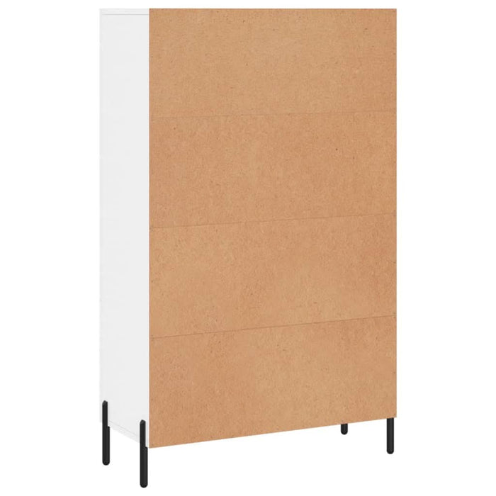 Dulap înalt, alb extralucios, 69,5x31x115 cm, lemn prelucrat - WALTI WALTI