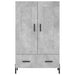 Dulap înalt, gri beton, 69,5x31x115 cm, lemn compozit - WALTI WALTI