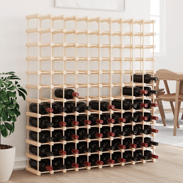 Raft de vin pentru 120 sticle 112,5x23x123,5 cm lemn masiv pin - WALTI WALTI