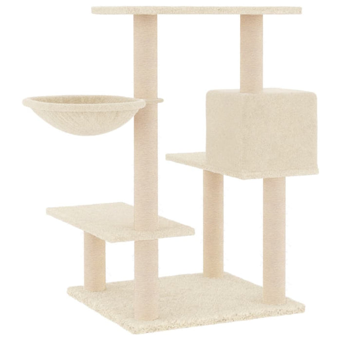 Ansamblu de pisici cu stâlpi din funie de sisal, crem, 82,5 cm - WALTI WALTI