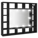Dulap cu oglindă cu LED, negru, 91x15x76,5 cm - WALTI WALTI