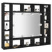 Dulap cu oglindă cu LED, negru, 91x15x76,5 cm - WALTI WALTI