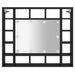 Dulap cu oglindă cu LED, negru, 91x15x76,5 cm - WALTI WALTI