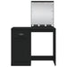 Masă de toaletă cu LED-uri, negru, 90x42x132,5 cm - WALTI WALTI
