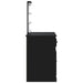 Masă de toaletă cu LED-uri, negru, 90x42x132,5 cm - WALTI WALTI
