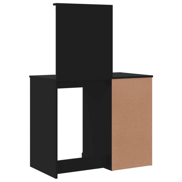 Masă de toaletă cu LED-uri, negru, 90x42x132,5 cm - WALTI WALTI