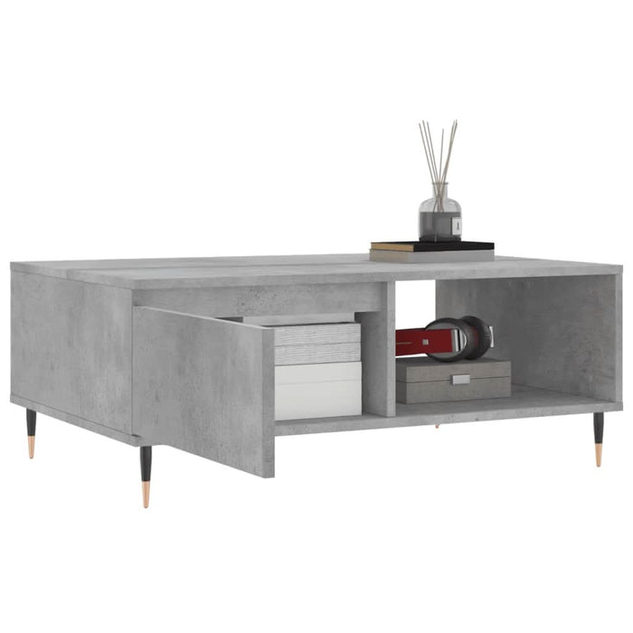 Masă de cafea, gri beton, 90x60x35 cm, lemn compozit - WALTI WALTI
