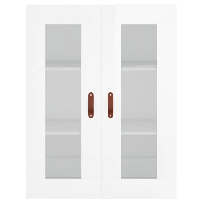 Dulap cu montaj pe perete, alb extralucios, 69,5x34x90 cm - WALTI WALTI