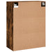 Dulap montat pe perete, stejar fumuriu, 69,5x34x90 cm - WALTI WALTI