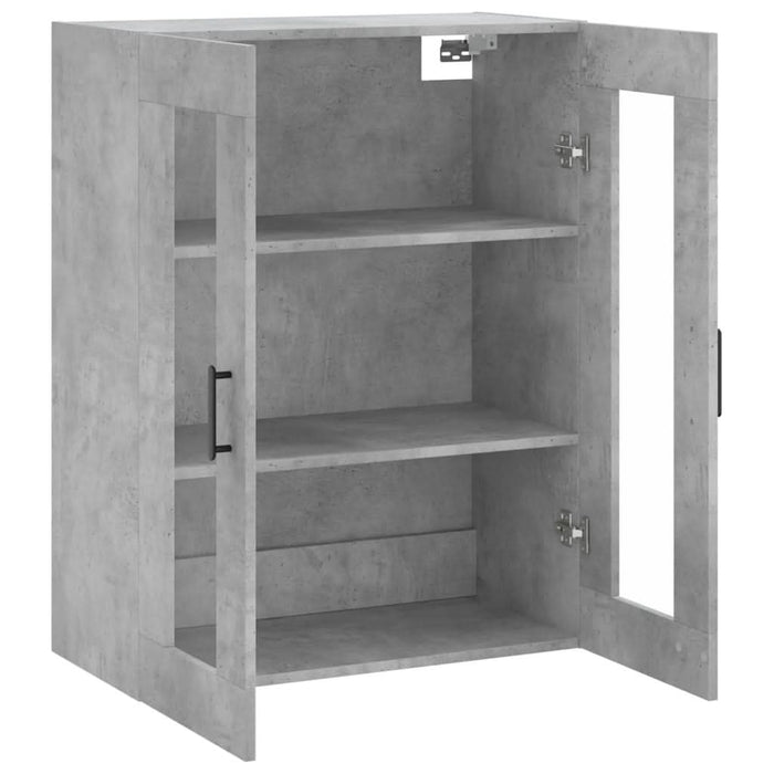Dulap cu montaj pe perete, gri beton, 69,5x34x90 cm - WALTI WALTI