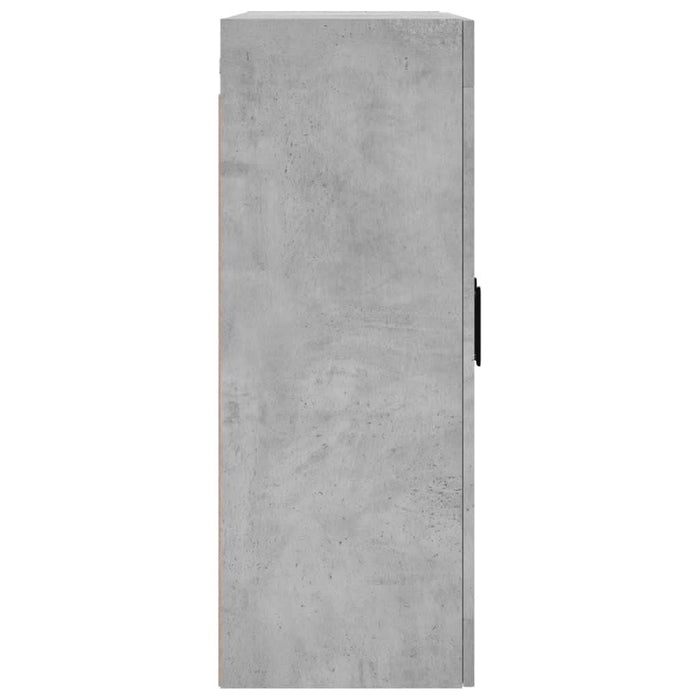 Dulap cu montaj pe perete, gri beton, 69,5x34x90 cm - WALTI WALTI